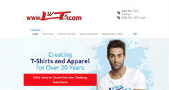 Desktop Screenshot of livingteesscreenprinting.com